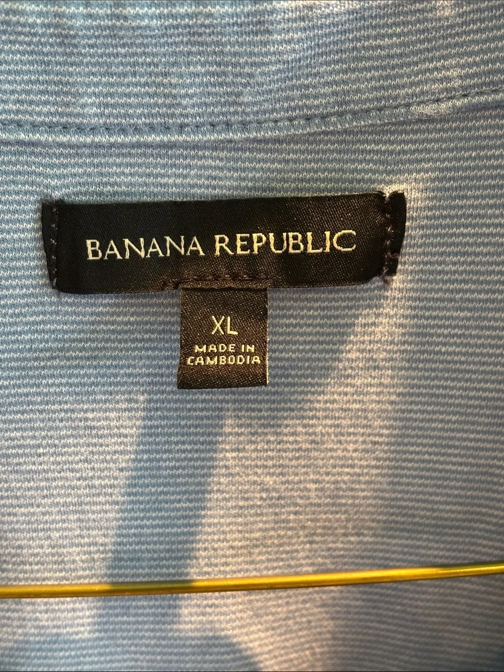 Banana Republic Pale Blue Men's Polo Shirt